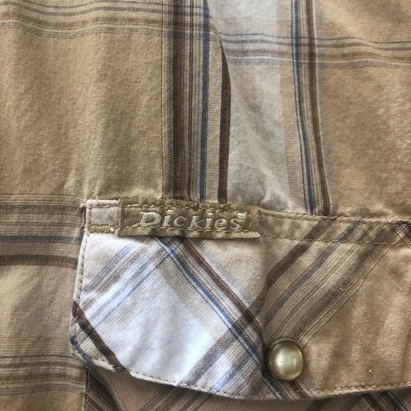 Dickies Western Button Down Short Sleeve Shirt XL - Picture 3 of 6